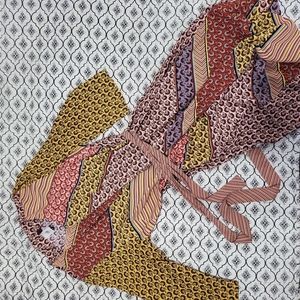 CAbi Wrap dress poly blend sz S